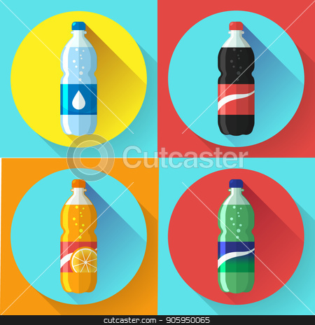 To use this stock image in your creative project, please select the size you need over to the right and click the "Add to Cart" button.
Your downloaded image will come with the Cutcaster watermark removed so don’t worry about the watermark you see on this page. set of pictures plastic bottle of coca cola, sprite, fantasy orange soda Flat vector illustration stock vector clipart, set of pictures plastic bottle of coca cola, sprite, fantasy orange soda. Flat vector illustration. by MarySan
