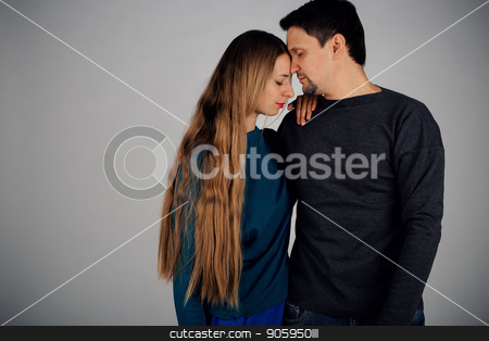 To use this stock image in your creative project, please select the size you need over to the right and click the "Add to Cart" button.
Your downloaded image will come with the Cutcaster watermark removed so don’t worry about the watermark you see on this page. portrait: man and woman kissing on white background. Husband and wife face to face stock photo, portrait: man and woman kissing on white background. Husband and wife face to face by aaalll3110