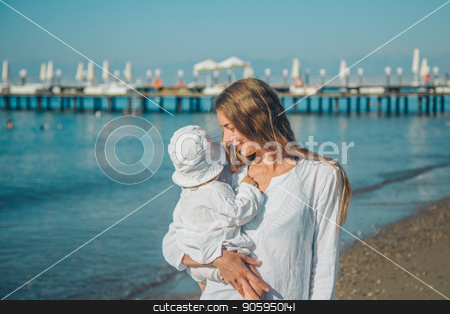 To use this stock image in your creative project, please select the size you need over to the right and click the "Add to Cart" button.
Your downloaded image will come with the Cutcaster watermark removed so don’t worry about the watermark you see on this page. Portrait of a woman with child on a background of sea stock photo, Portrait of a woman with child on a background of sea by aaalll3110