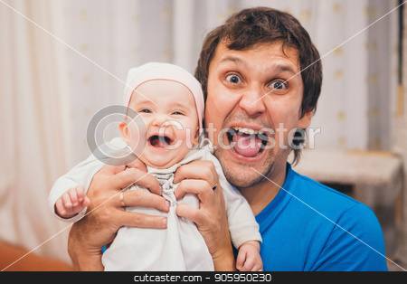 To use this stock image in your creative project, please select the size you need over to the right and click the "Add to Cart" button.
Your downloaded image will come with the Cutcaster watermark removed so don’t worry about the watermark you see on this page. baby on the hands of father with open mouth. man and child scream stock photo, baby on the hands of father with open mouth. man and child scream by aaalll3110