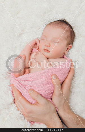 To use this stock image in your creative project, please select the size you need over to the right and click the "Add to Cart" button.
Your downloaded image will come with the Cutcaster watermark removed so don’t worry about the watermark you see on this page. Portrait of newborn baby on a white background. stock photo, Portrait of newborn baby on a white background. by aaalll3110