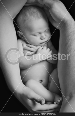 To use this stock image in your creative project, please select the size you need over to the right and click the "Add to Cart" button.
Your downloaded image will come with the Cutcaster watermark removed so don’t worry about the watermark you see on this page. portrait of newborn baby lying on the hands of parents. the concept of newborn health stock photo, portrait of newborn baby lying on the hands of parents. the concept of newborn health by aaalll3110