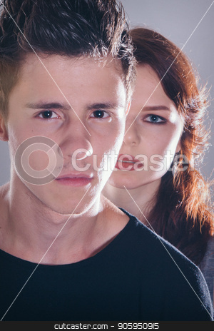 To use this stock image in your creative project, please select the size you need over to the right and click the "Add to Cart" button.
Your downloaded image will come with the Cutcaster watermark removed so don’t worry about the watermark you see on this page. Cropped image of a beautiful couple looking at the camera standing right stock photo, Cropped image of a beautiful couple looking at the camera standing right by aaalll3110