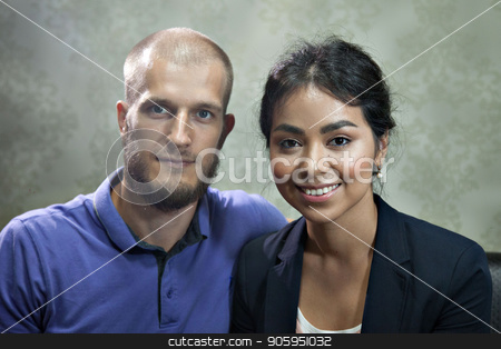 To use this stock image in your creative project, please select the size you need over to the right and click the "Add to Cart" button.
Your downloaded image will come with the Cutcaster watermark removed so don’t worry about the watermark you see on this page. portrait of a man and a woman on a grey background. Pair in blue stock photo, portrait of a man and a woman on a grey background. Pair in blue by aaalll3110