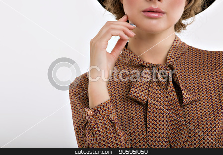To use this stock image in your creative project, please select the size you need over to the right and click the "Add to Cart" button.
Your downloaded image will come with the Cutcaster watermark removed so don’t worry about the watermark you see on this page. cropped photo: girl holding her hand near her face. Model posing in a dress. Item of clothing close-up stock photo, cropped photo: girl holding her hand near her face. Model posing in a dress. Item of clothing close-up by aaalll3110