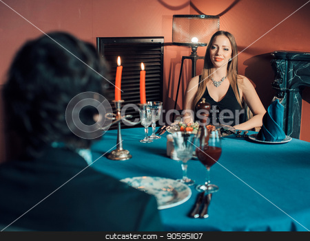To use this stock image in your creative project, please select the size you need over to the right and click the "Add to Cart" button.
Your downloaded image will come with the Cutcaster watermark removed so don’t worry about the watermark you see on this page. beautiful girl in a long red dress, sitting in a chair at the table stock photo, beautiful girl in a long red dress, sitting in a chair at the table by aaalll3110
