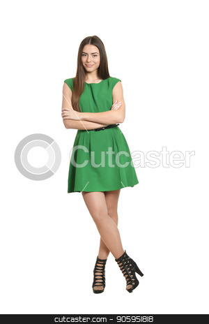 To use this stock image in your creative project, please select the size you need over to the right and click the "Add to Cart" button.
Your downloaded image will come with the Cutcaster watermark removed so don’t worry about the watermark you see on this page. woman in green dress stock photo, Portrait of Beautiful woman in green dress by Ruslan Huzau