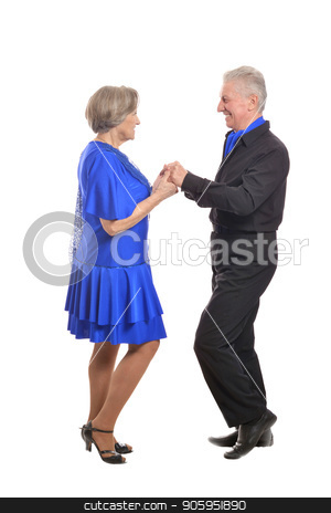 To use this stock image in your creative project, please select the size you need over to the right and click the "Add to Cart" button.
Your downloaded image will come with the Cutcaster watermark removed so don’t worry about the watermark you see on this page. Portrait of an older couple stock photo, Full length portrait of senior couple dancing on a white background by Ruslan Huzau