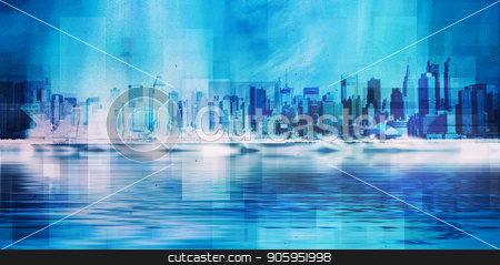 To use this stock image in your creative project, please select the size you need over to the right and click the "Add to Cart" button.
Your downloaded image will come with the Cutcaster watermark removed so don’t worry about the watermark you see on this page. NYC skyline stock photo, New York skyline. 3D Rendering by Bruce Rolff