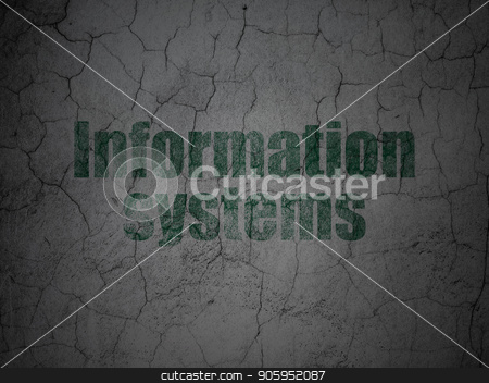 To use this stock image in your creative project, please select the size you need over to the right and click the "Add to Cart" button.
Your downloaded image will come with the Cutcaster watermark removed so don’t worry about the watermark you see on this page. Information concept: Information Systems on grunge wall background stock photo, Information concept: Green Information Systems on grunge textured concrete wall background by mkabakov