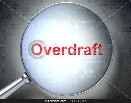 To use this stock image in your creative project, please select the size you need over to the right and click the "Add to Cart" button.
Your downloaded image will come with the Cutcaster watermark removed so don’t worry about the watermark you see on this page. Finance concept: Overdraft with optical glass stock photo, Finance concept: magnifying optical glass with words Overdraft on digital background, 3D rendering by mkabakov