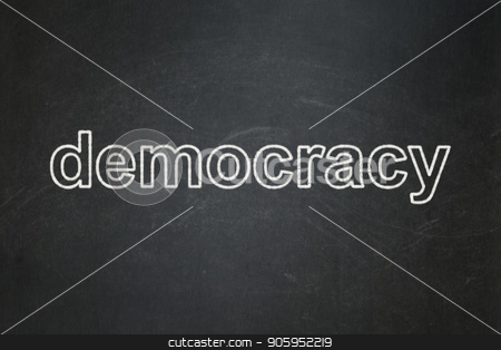 To use this stock image in your creative project, please select the size you need over to the right and click the "Add to Cart" button.
Your downloaded image will come with the Cutcaster watermark removed so don’t worry about the watermark you see on this page. Political concept: Democracy on chalkboard background stock photo, Political concept: text Democracy on Black chalkboard background by mkabakov