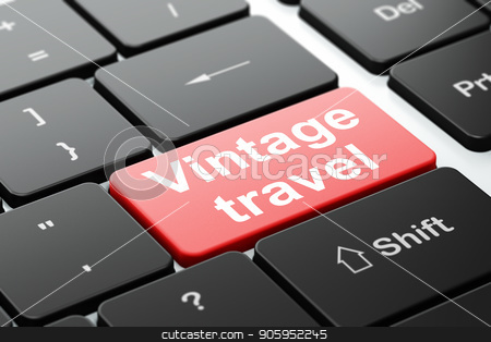 To use this stock image in your creative project, please select the size you need over to the right and click the "Add to Cart" button.
Your downloaded image will come with the Cutcaster watermark removed so don’t worry about the watermark you see on this page. Vacation concept: Vintage Travel on computer keyboard background stock photo, Vacation concept: computer keyboard with word Vintage Travel, selected focus on enter button background, 3D rendering by mkabakov