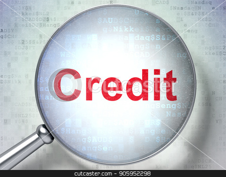 To use this stock image in your creative project, please select the size you need over to the right and click the "Add to Cart" button.
Your downloaded image will come with the Cutcaster watermark removed so don’t worry about the watermark you see on this page. Finance concept: Credit with optical glass stock photo, Finance concept: magnifying optical glass with words Credit on digital background, 3D rendering by mkabakov
