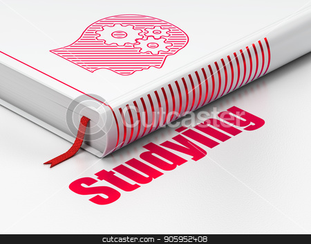 To use this stock image in your creative project, please select the size you need over to the right and click the "Add to Cart" button.
Your downloaded image will come with the Cutcaster watermark removed so don’t worry about the watermark you see on this page. Studying concept: book Head With Gears, Studying on white background stock photo, Studying concept: closed book with Red Head With Gears icon and text Studying on floor, white background, 3D rendering by mkabakov