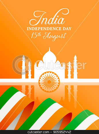 To use this stock image in your creative project, please select the size you need over to the right and click the "Add to Cart" button.
Your downloaded image will come with the Cutcaster watermark removed so don’t worry about the watermark you see on this page. India Independence Day Taj Mahal greeting card stock vector clipart, India Independence Day celebration greeting card. Taj Mahal landmark building silhouette with indian flag and typography quote. EPS10 vector. by Cienpies Design