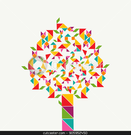To use this stock image in your creative project, please select the size you need over to the right and click the "Add to Cart" button.
Your downloaded image will come with the Cutcaster watermark removed so don’t worry about the watermark you see on this page. Tangram geometry shape tree concept stock vector clipart, Colorful tree with tangram game icons, abstract geometry shapes of animals. Illustration concept for kids learning or education. EPS10 vector by Cienpies Design