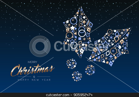 To use this stock image in your creative project, please select the size you need over to the right and click the "Add to Cart" button.
Your downloaded image will come with the Cutcaster watermark removed so don’t worry about the watermark you see on this page. Christmas card of elegant copper icon holly leaf stock vector clipart, Merry Christmas and Happy New Year greeting card. Elegant holly leaf made of outline icon luxury decoration, copper color holiday illustration. EPS10 vector. by Cienpies Design