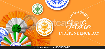 To use this stock image in your creative project, please select the size you need over to the right and click the "Add to Cart" button.
Your downloaded image will come with the Cutcaster watermark removed so don’t worry about the watermark you see on this page. India Independence Day tricolor badge web banner stock vector clipart, India Independence Day web banner illustration. Traditional tricolor badges and indian flag color decoration with typography quote. EPS10 vector. by Cienpies Design