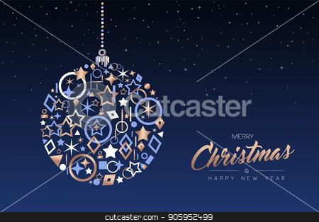 To use this stock image in your creative project, please select the size you need over to the right and click the "Add to Cart" button.
Your downloaded image will come with the Cutcaster watermark removed so don’t worry about the watermark you see on this page. Christmas and New Year ball made of copper icons stock vector clipart, Merry Christmas and Happy New Year greeting card. Elegant xmas ornament ball made of outline icon luxury decoration, copper color holiday illustration. EPS10 vector. by Cienpies Design