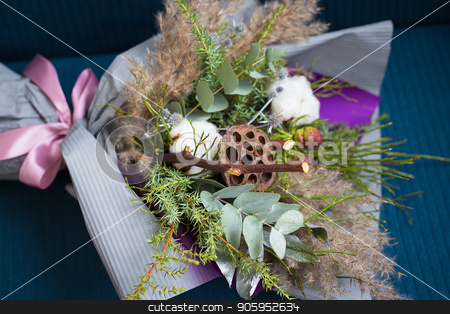 To use this stock image in your creative project, please select the size you need over to the right and click the "Add to Cart" button.
Your downloaded image will come with the Cutcaster watermark removed so don’t worry about the watermark you see on this page. Winter beautiful bouquet of cotton. Christmas wedding bouquet stock photo, Winter beautiful bouquet of cotton. Christmas wedding bouquet. by Sergiy Artsaba