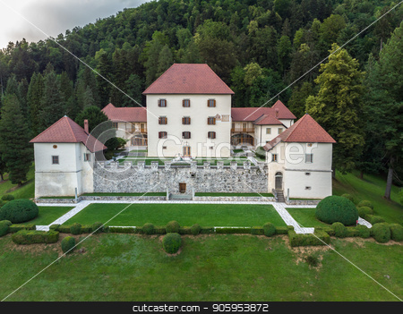 To use this stock image in your creative project, please select the size you need over to the right and click the "Add to Cart" button.
Your downloaded image will come with the Cutcaster watermark removed so don’t worry about the watermark you see on this page. Panoramic view of Strmol castle, Gorenjska region, Slovenia stock photo, Panoramic view of Strmol castle at Gorenjska region, Slovenia. by kasto
