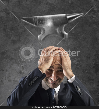To use this stock image in your creative project, please select the size you need over to the right and click the "Add to Cart" button.
Your downloaded image will come with the Cutcaster watermark removed so don’t worry about the watermark you see on this page. Difficult career in business with falling anvil stock photo, Concept of difficult career in business with falling anvil by Federico Caputo
