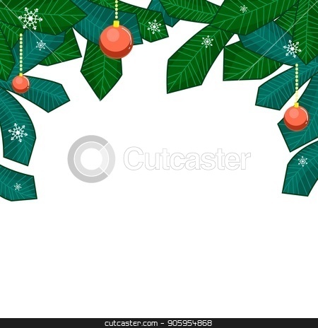To use this stock image in your creative project, please select the size you need over to the right and click the "Add to Cart" button.
Your downloaded image will come with the Cutcaster watermark removed so don’t worry about the watermark you see on this page. Christmas branches of the Christmas tree with a balls, and snowflakes isolated on white background. stock vector clipart, Christmas branches of the Christmas tree with a balls, and snowflakes isolated on white background. Merry christmas style for typography greeting card or web banner. Vector flat element for winter by Heliburcka