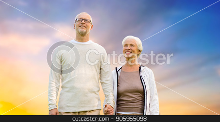 To use this stock image in your creative project, please select the size you need over to the right and click the "Add to Cart" button.
Your downloaded image will come with the Cutcaster watermark removed so don’t worry about the watermark you see on this page. happy senior couple holding hands over evening sky stock photo, old age, tourism, travel and people concept - happy senior couple holding hands over evening sky background by Syda Productions