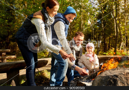 To use this stock image in your creative project, please select the size you need over to the right and click the "Add to Cart" button.
Your downloaded image will come with the Cutcaster watermark removed so don’t worry about the watermark you see on this page. happy family roasting marshmallow over campfire stock photo, camping, travel, tourism, hike and people concept - happy family roasting marshmallow over campfire by Syda Productions