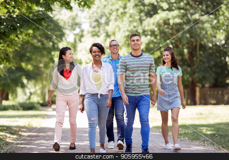To use this stock image in your creative project, please select the size you need over to the right and click the "Add to Cart" button.
Your downloaded image will come with the Cutcaster watermark removed so don’t worry about the watermark you see on this page. group of happy international friends in park stock photo, people, friendship and international concept - group of happy friends walking in park by Syda Productions