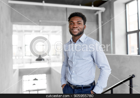To use this stock image in your creative project, please select the size you need over to the right and click the "Add to Cart" button.
Your downloaded image will come with the Cutcaster watermark removed so don’t worry about the watermark you see on this page. smiling african american businessman at office stock photo, business and people concept - smiling african american businessman at office by Syda Productions