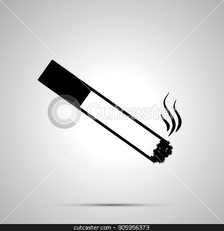 To use this stock image in your creative project, please select the size you need over to the right and click the "Add to Cart" button.
Your downloaded image will come with the Cutcaster watermark removed so don’t worry about the watermark you see on this page. Burning cigarette with smoke, simple black icon stock vector clipart, Burning cigarette with smoke, simple black icon with shadow by Evgeny