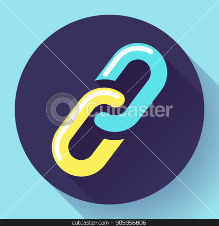 To use this stock image in your creative project, please select the size you need over to the right and click the "Add to Cart" button.
Your downloaded image will come with the Cutcaster watermark removed so don’t worry about the watermark you see on this page. Link icon. Hyperlink chain symbol. link Vector flat illustration stock vector clipart, Link icon. Hyperlink chain symbol. link Vector flat illustration. by MarySan