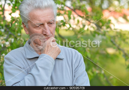 To use this stock image in your creative project, please select the size you need over to the right and click the "Add to Cart" button.
Your downloaded image will come with the Cutcaster watermark removed so don’t worry about the watermark you see on this page. Portrait of Sad senior man outdoors stock photo, Portrait of beautiful Sad senior man outdoors by Ruslan Huzau