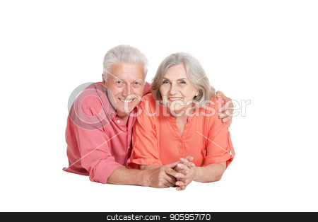 To use this stock image in your creative project, please select the size you need over to the right and click the "Add to Cart" button.
Your downloaded image will come with the Cutcaster watermark removed so don’t worry about the watermark you see on this page. portrait of senior couple posing stock photo, portrait of senior couple posing isolated on white background by Ruslan Huzau