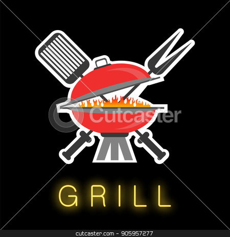 To use this stock image in your creative project, please select the size you need over to the right and click the "Add to Cart" button.
Your downloaded image will come with the Cutcaster watermark removed so don’t worry about the watermark you see on this page. Barbeque Colored Icon stock vector clipart, Barbeque Colored Icon Isolated on Black Background by valeo5