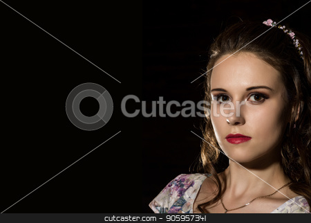 To use this stock image in your creative project, please select the size you need over to the right and click the "Add to Cart" button.
Your downloaded image will come with the Cutcaster watermark removed so don’t worry about the watermark you see on this page. young elegant woman with professional hairstyle poses on a white background. free space for your text stock photo, young elegant woman with professional hairstyle poses on a white background by Alexander