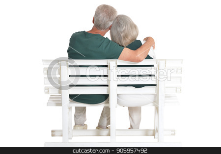 To use this stock image in your creative project, please select the size you need over to the right and click the "Add to Cart" button.
Your downloaded image will come with the Cutcaster watermark removed so don’t worry about the watermark you see on this page. senior couple posing isolated stock photo, senior couple posing isolated on white background by Ruslan Huzau