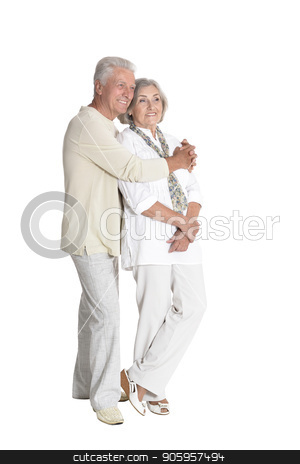 To use this stock image in your creative project, please select the size you need over to the right and click the "Add to Cart" button.
Your downloaded image will come with the Cutcaster watermark removed so don’t worry about the watermark you see on this page. portrait of senior couple hugging stock photo, portrait of senior couple hugging isolated on white background, full length by Ruslan Huzau