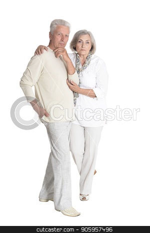 To use this stock image in your creative project, please select the size you need over to the right and click the "Add to Cart" button.
Your downloaded image will come with the Cutcaster watermark removed so don’t worry about the watermark you see on this page. portrait of senior couple hugging stock photo, portrait of senior couple hugging isolated on white background, full length by Ruslan Huzau
