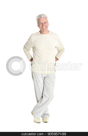 To use this stock image in your creative project, please select the size you need over to the right and click the "Add to Cart" button.
Your downloaded image will come with the Cutcaster watermark removed so don’t worry about the watermark you see on this page. portrait of senior man posing stock photo, portrait of senior man posing isolated on white background, full length by Ruslan Huzau