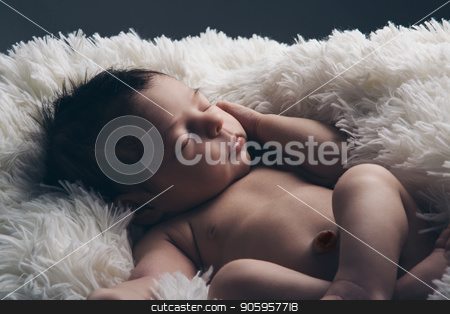 To use this stock image in your creative project, please select the size you need over to the right and click the "Add to Cart" button.
Your downloaded image will come with the Cutcaster watermark removed so don’t worry about the watermark you see on this page. Portrait of newborn baby on a white background. stock photo, Portrait of newborn baby on a white background. by aaalll3110