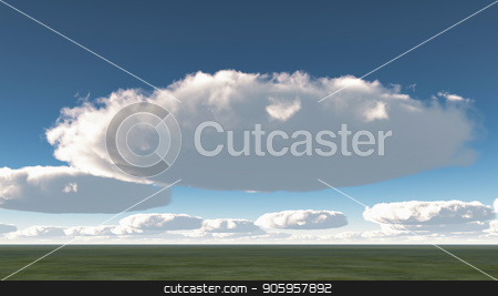 To use this stock image in your creative project, please select the size you need over to the right and click the "Add to Cart" button.
Your downloaded image will come with the Cutcaster watermark removed so don’t worry about the watermark you see on this page. Clouds stock photo, Surreal round clouds above green field by Bruce Rolff