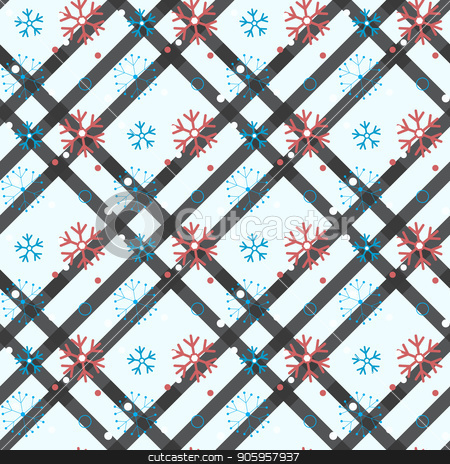 To use this stock image in your creative project, please select the size you need over to the right and click the "Add to Cart" button.
Your downloaded image will come with the Cutcaster watermark removed so don’t worry about the watermark you see on this page. Seamless pattern of snowflakes and dots, blue on white eps 10 stock vector clipart, Seamless pattern of snowflakes and dots, blue on white eps10 by elnurbabayev