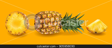 To use this stock image in your creative project, please select the size you need over to the right and click the "Add to Cart" button.
Your downloaded image will come with the Cutcaster watermark removed so don’t worry about the watermark you see on this page. Pineapple on a bright yellow background stock vector clipart, Realistic pineapple on a bright yellow background. by ConceptCafe