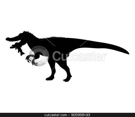 To use this stock image in your creative project, please select the size you need over to the right and click the "Add to Cart" button.
Your downloaded image will come with the Cutcaster watermark removed so don’t worry about the watermark you see on this page. Baryonyx silhouette dinosaur jurassic prehistoric animal stock vector clipart, Baryonyx silhouette dinosaur jurassic prehistoric animal. Vector illustration by kozyrevaelena