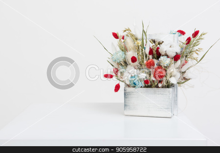 To use this stock image in your creative project, please select the size you need over to the right and click the "Add to Cart" button.
Your downloaded image will come with the Cutcaster watermark removed so don’t worry about the watermark you see on this page. Beauty bouquet of dried flowers stock photo, Beauty bouquet of dried flowers on a white by olinchuk