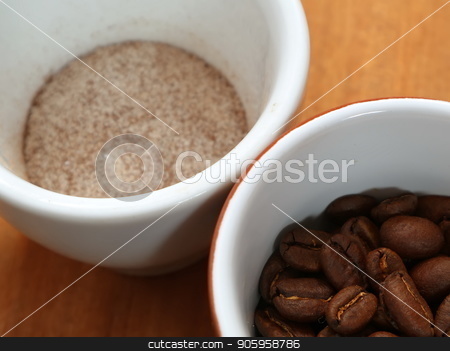 To use this stock image in your creative project, please select the size you need over to the right and click the "Add to Cart" button.
Your downloaded image will come with the Cutcaster watermark removed so don’t worry about the watermark you see on this page. Coffee is soluble and in beans in a cup. stock photo, Coffee is soluble and in beans in a cup. Coffee in a cup without water. Just add water. by Oleksii Tim