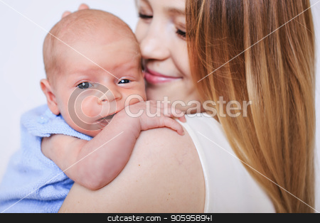To use this stock image in your creative project, please select the size you need over to the right and click the "Add to Cart" button.
Your downloaded image will come with the Cutcaster watermark removed so don’t worry about the watermark you see on this page. Son peeks over the shoulder of the mother. A woman in a holding a child stock photo, Son peeks over the shoulder of the mother. A woman in a holding a child by aaalll3110